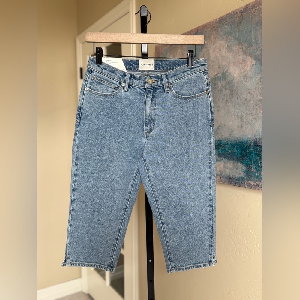 New Abrand Jeans 95 Carpi Ema Mid Vintage Indigo Pants Shorts Denim Women’s 26